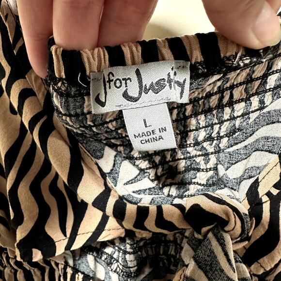 tan and black zebra print cutout sundress with tie front and front slit - Picture 6 of 8